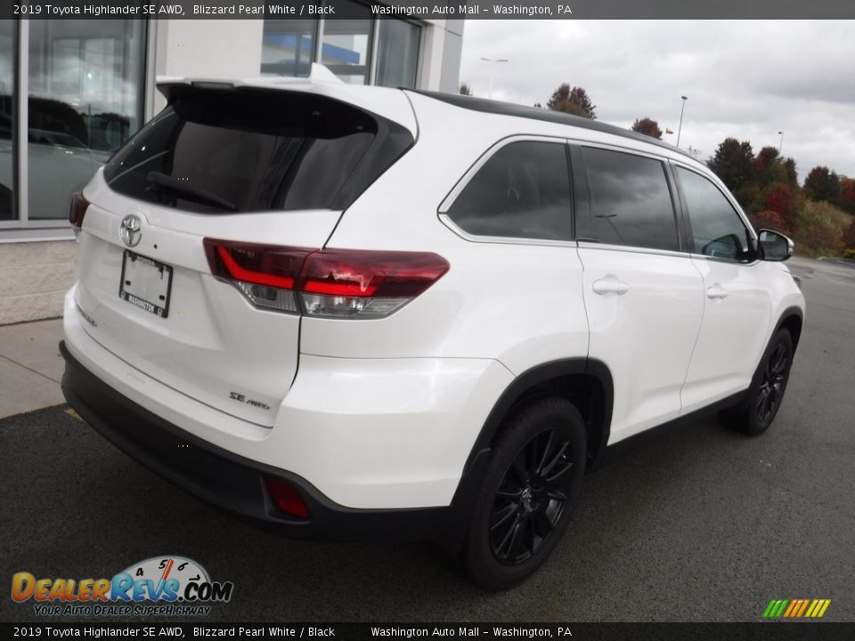 2019 Toyota Highlander SE AWD Blizzard Pearl White / Black Photo #10