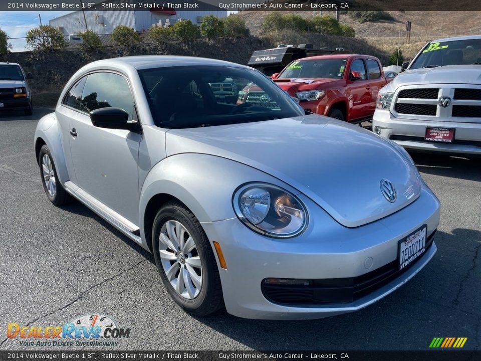 2014 Volkswagen Beetle 1.8T Reflex Silver Metallic / Titan Black Photo #1