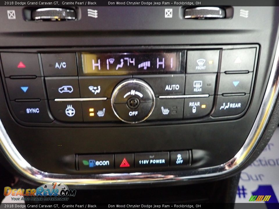 2018 Dodge Grand Caravan GT Granite Pearl / Black Photo #18