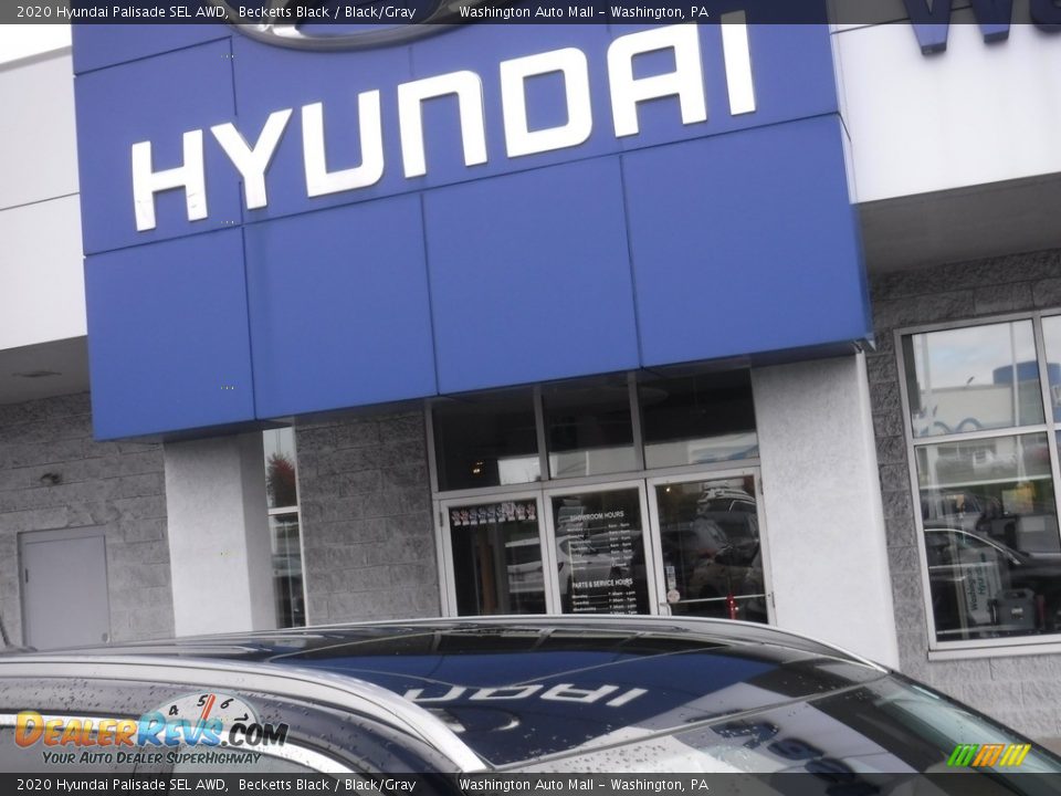 2020 Hyundai Palisade SEL AWD Becketts Black / Black/Gray Photo #3