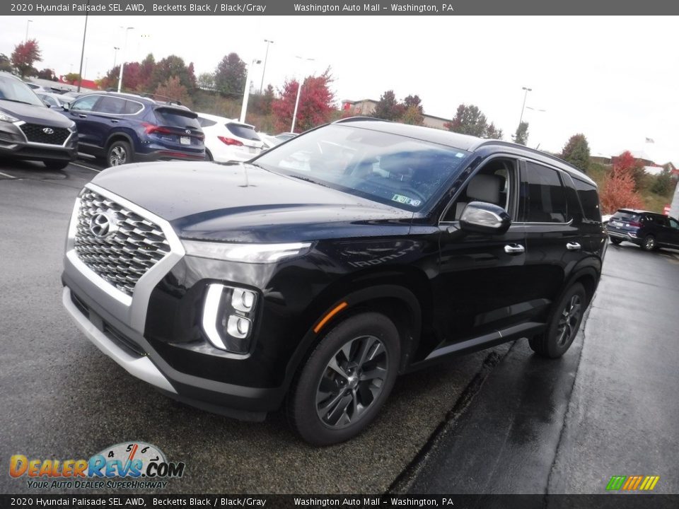 2020 Hyundai Palisade SEL AWD Becketts Black / Black/Gray Photo #6