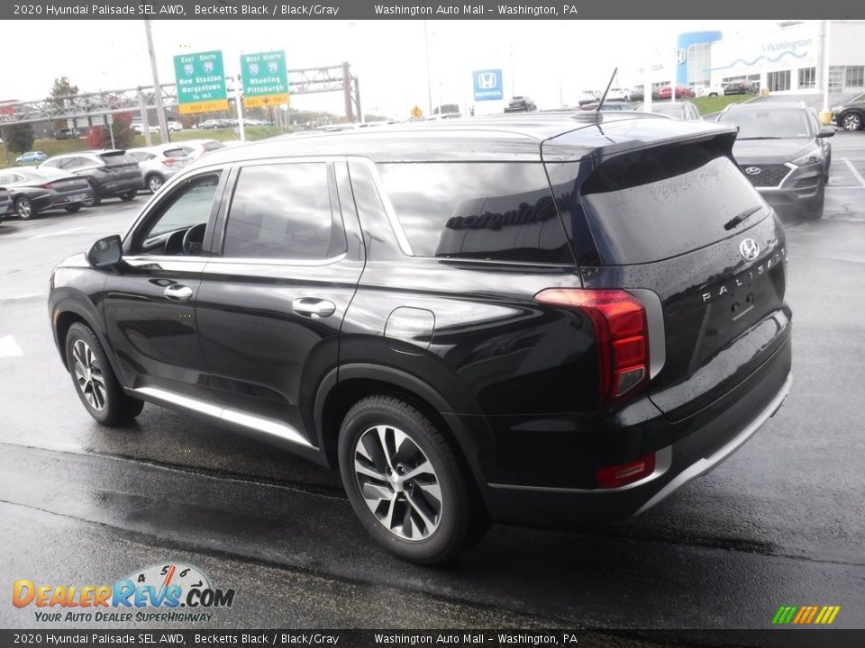 2020 Hyundai Palisade SEL AWD Becketts Black / Black/Gray Photo #8