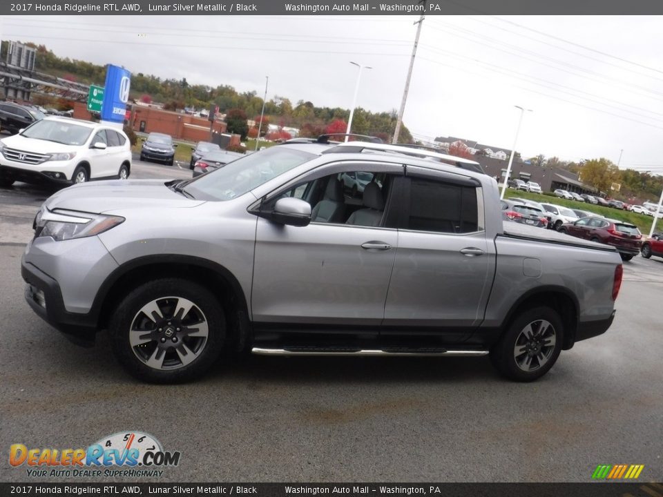 2017 Honda Ridgeline RTL AWD Lunar Silver Metallic / Black Photo #8