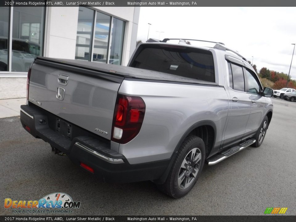 2017 Honda Ridgeline RTL AWD Lunar Silver Metallic / Black Photo #12