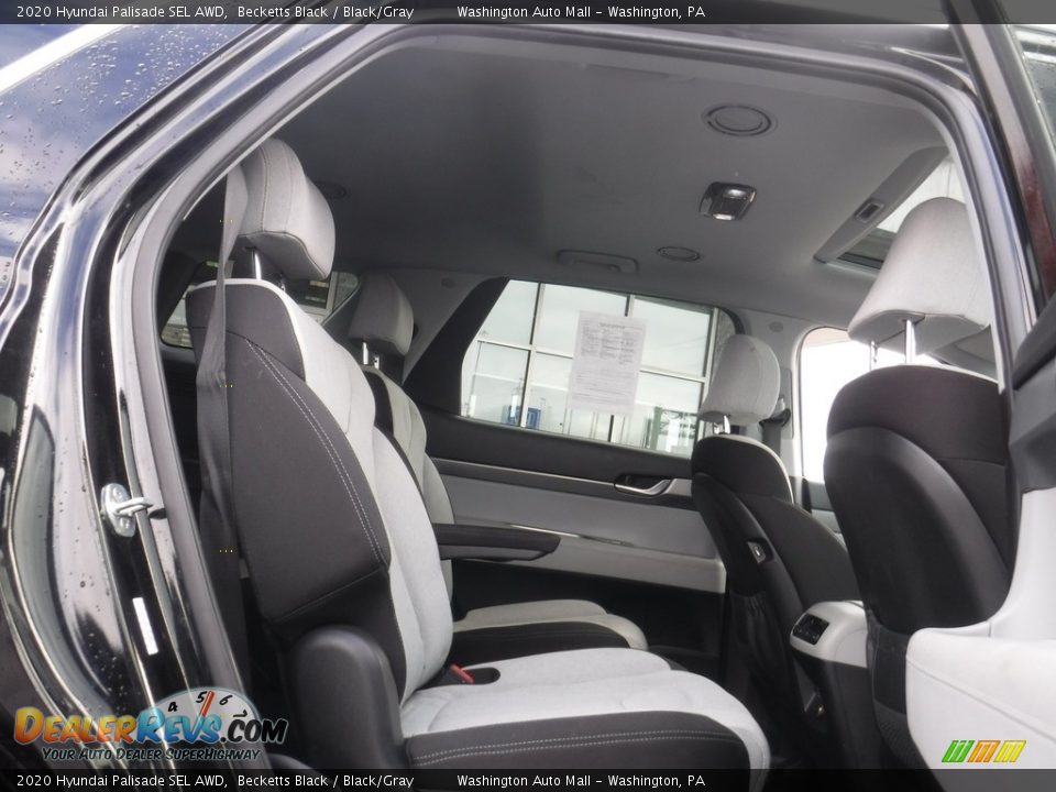 2020 Hyundai Palisade SEL AWD Becketts Black / Black/Gray Photo #28