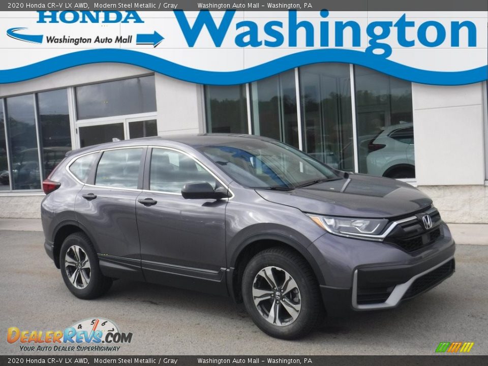 2020 Honda CR-V LX AWD Modern Steel Metallic / Gray Photo #1