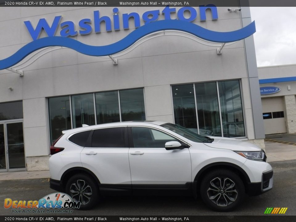 2020 Honda CR-V EX AWD Platinum White Pearl / Black Photo #2