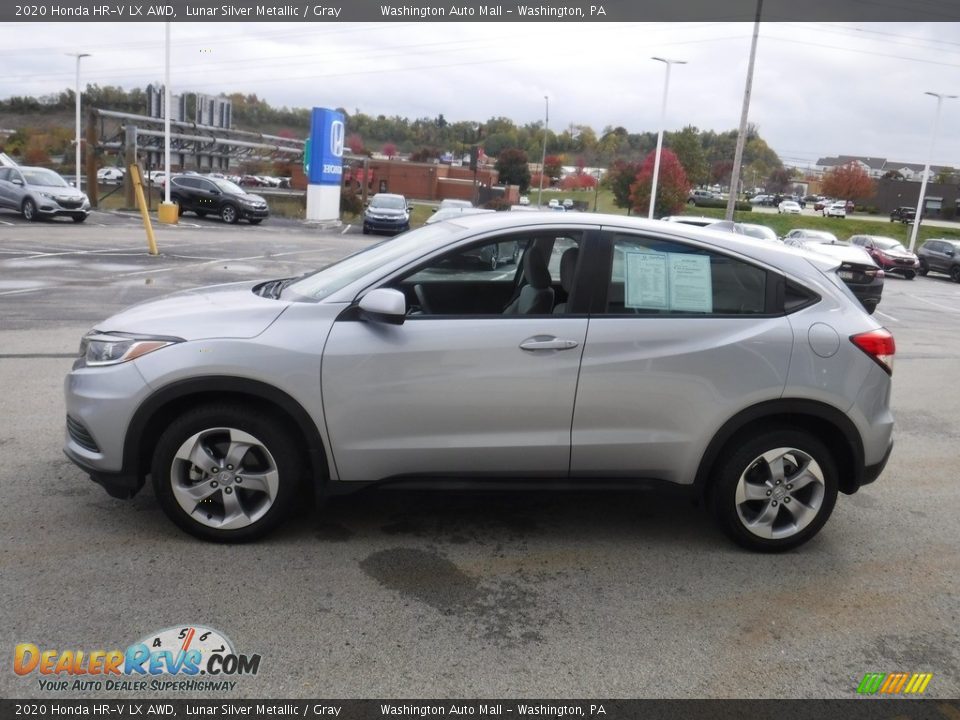 2020 Honda HR-V LX AWD Lunar Silver Metallic / Gray Photo #6