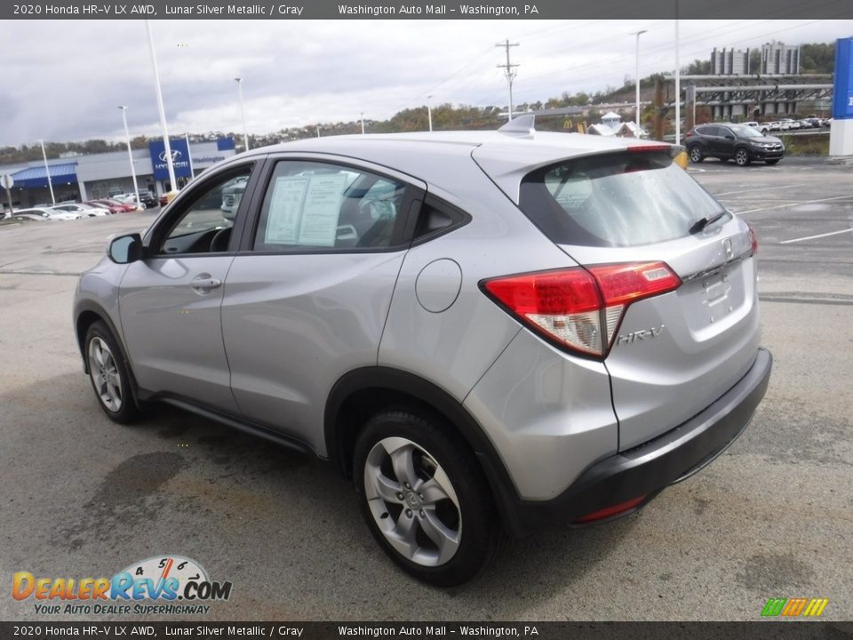 2020 Honda HR-V LX AWD Lunar Silver Metallic / Gray Photo #7