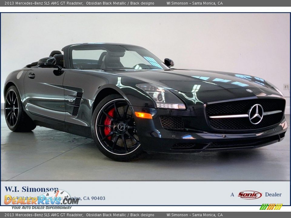 2013 Mercedes-Benz SLS AMG GT Roadster Obsidian Black Metallic / Black designo Photo #1