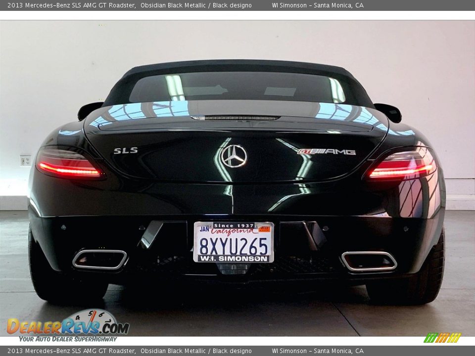 2013 Mercedes-Benz SLS AMG GT Roadster Obsidian Black Metallic / Black designo Photo #3