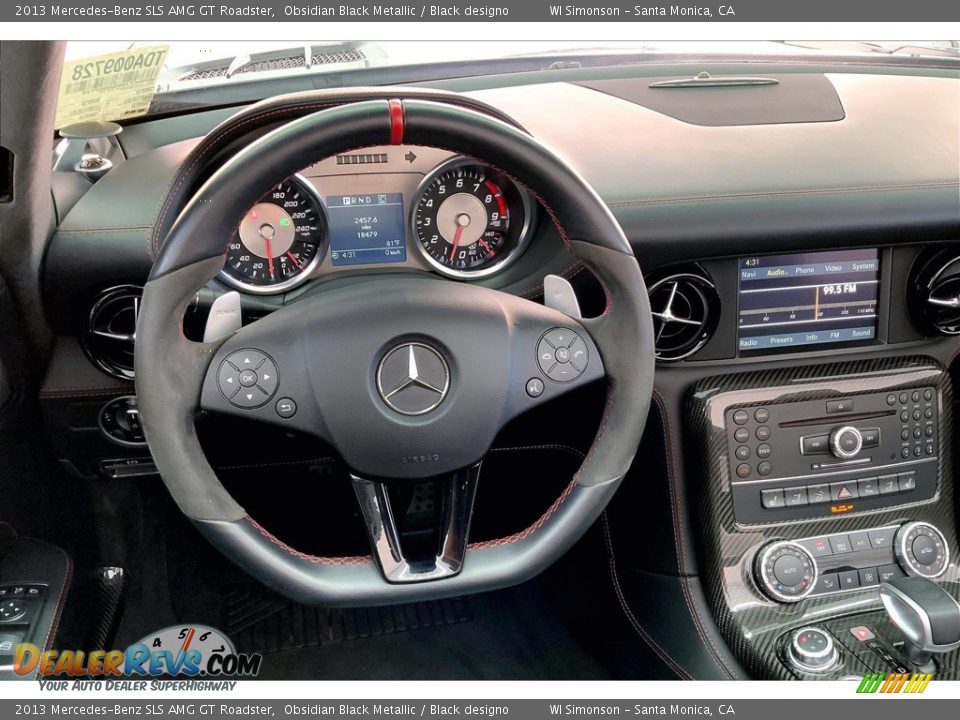 2013 Mercedes-Benz SLS AMG GT Roadster Steering Wheel Photo #4