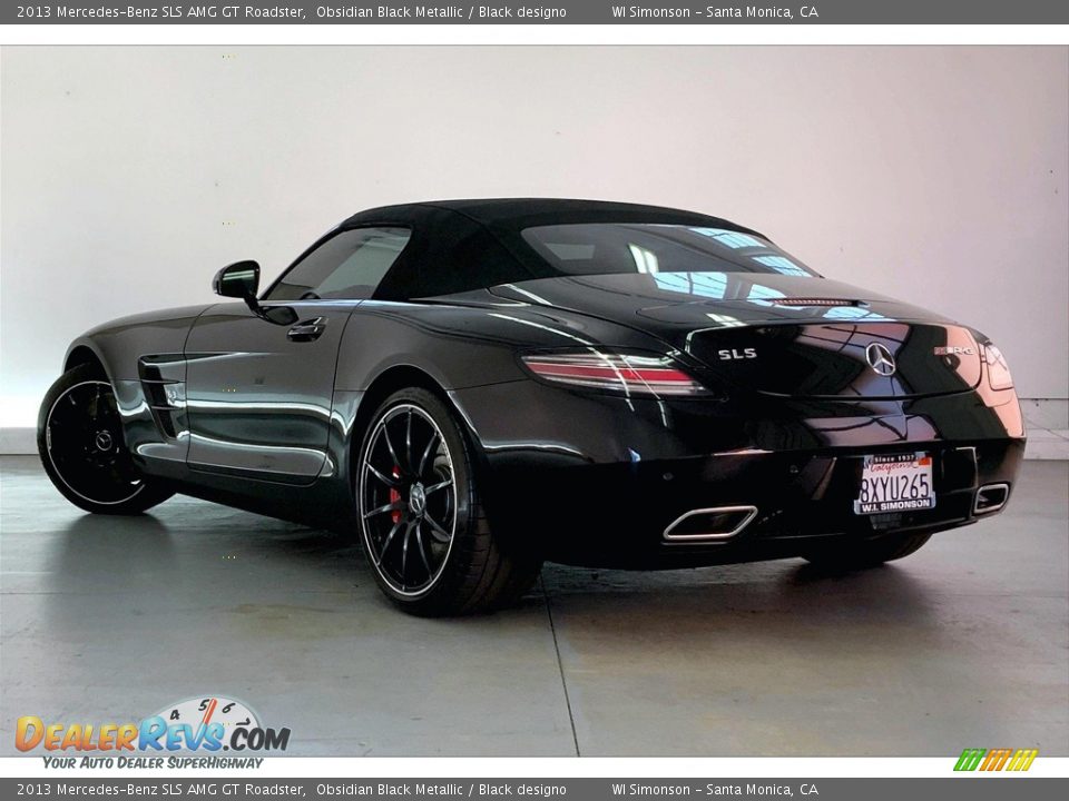 2013 Mercedes-Benz SLS AMG GT Roadster Obsidian Black Metallic / Black designo Photo #10