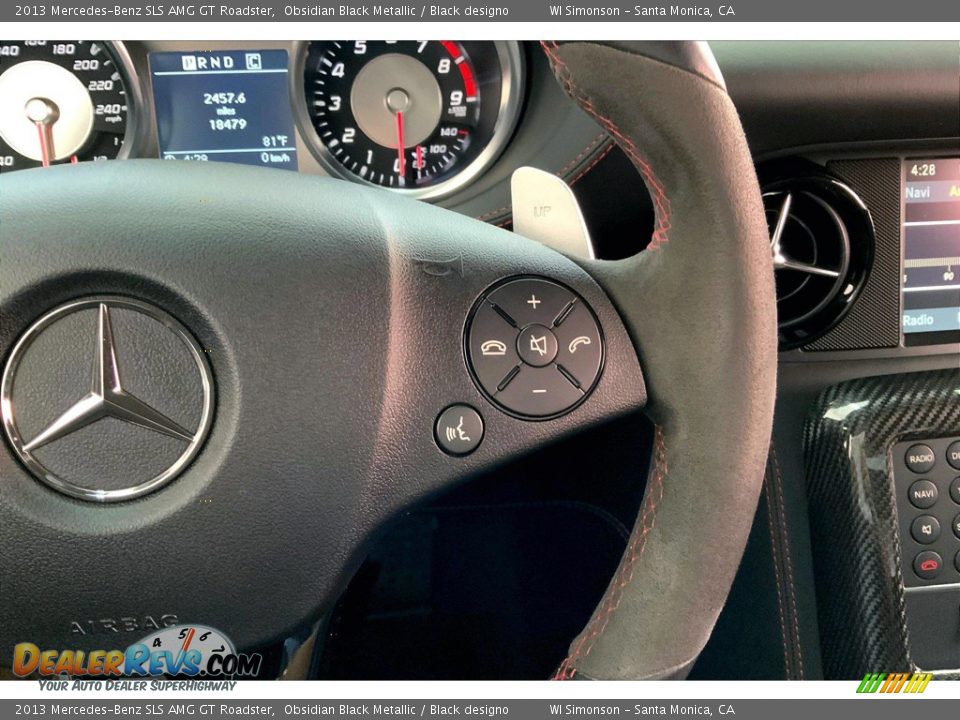2013 Mercedes-Benz SLS AMG GT Roadster Steering Wheel Photo #21