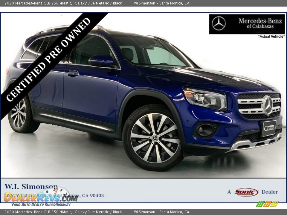 2020 Mercedes-Benz GLB 250 4Matic Galaxy Blue Metallic / Black Photo #1