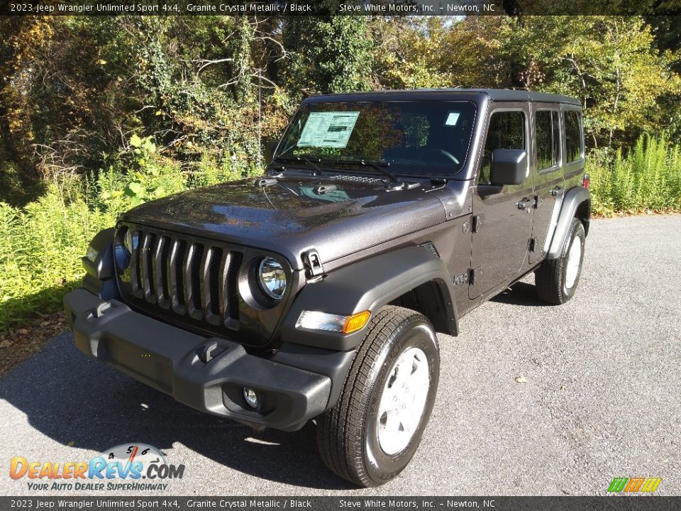 2023 Jeep Wrangler Unlimited Sport 4x4 Granite Crystal Metallic / Black Photo #2