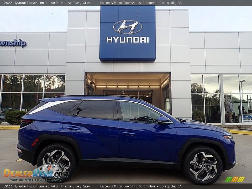 2022 Hyundai Tucson Limited AWD Intense Blue / Gray Photo #1