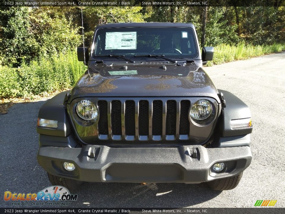 2023 Jeep Wrangler Unlimited Sport 4x4 Granite Crystal Metallic / Black Photo #3