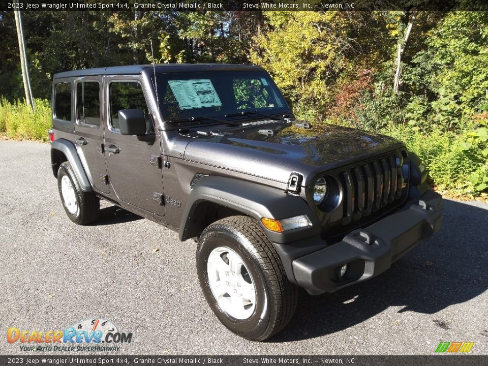 Front 3/4 View of 2023 Jeep Wrangler Unlimited Sport 4x4 Photo #4