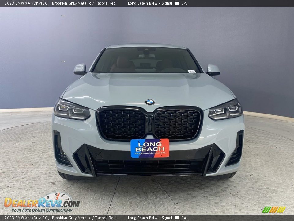 2023 BMW X4 xDrive30i Brooklyn Gray Metallic / Tacora Red Photo #2