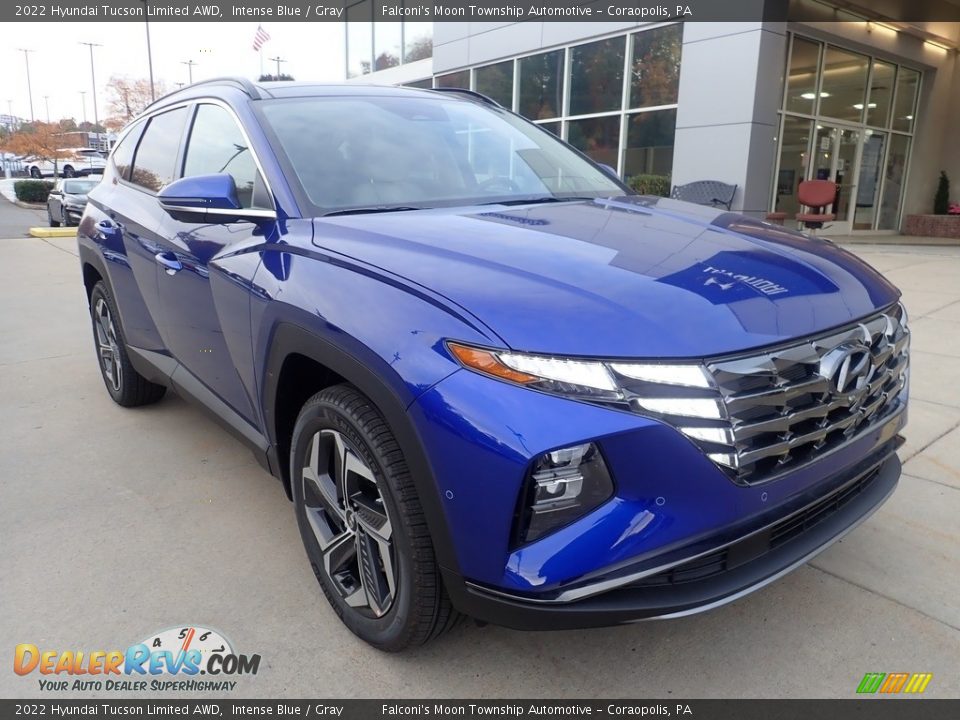 2022 Hyundai Tucson Limited AWD Intense Blue / Gray Photo #9