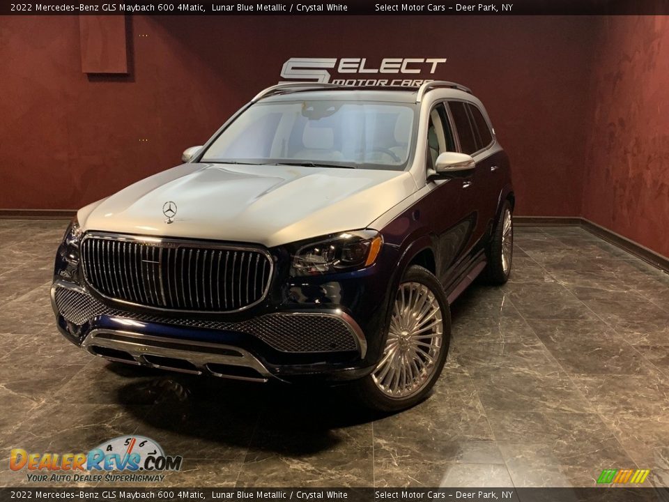 2022 Mercedes-Benz GLS Maybach 600 4Matic Lunar Blue Metallic / Crystal White Photo #1