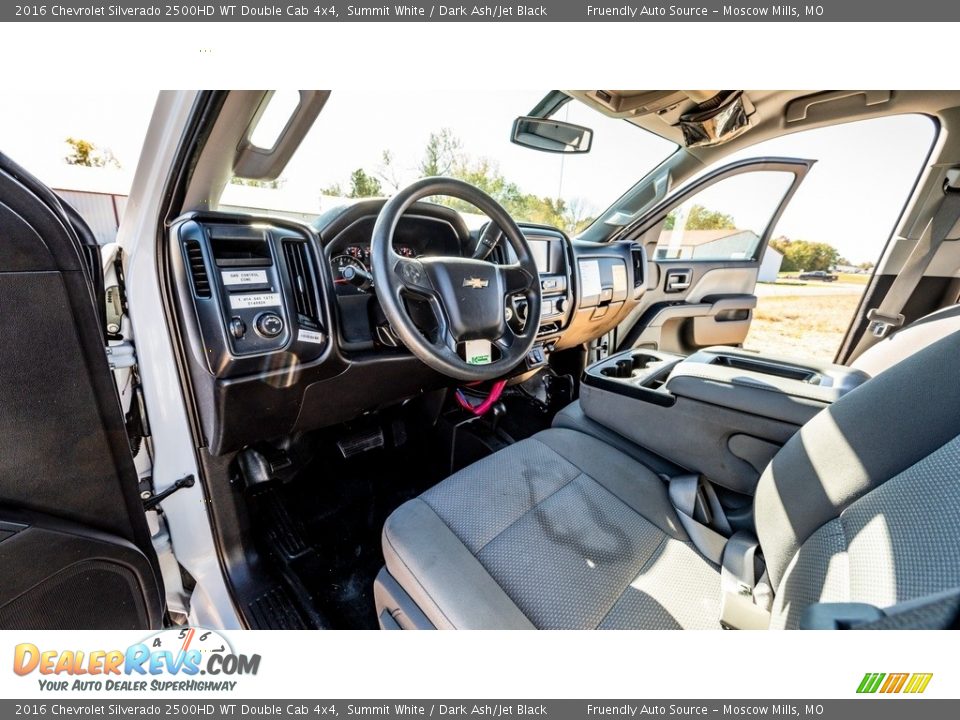 2016 Chevrolet Silverado 2500HD WT Double Cab 4x4 Summit White / Dark Ash/Jet Black Photo #19
