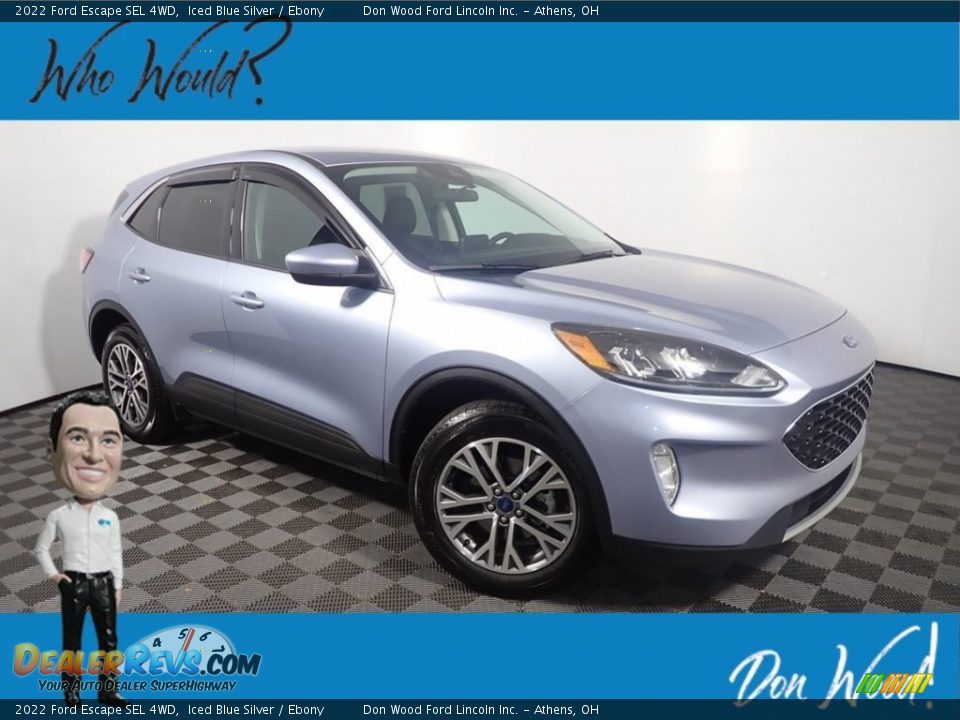 2022 Ford Escape SEL 4WD Iced Blue Silver / Ebony Photo #1