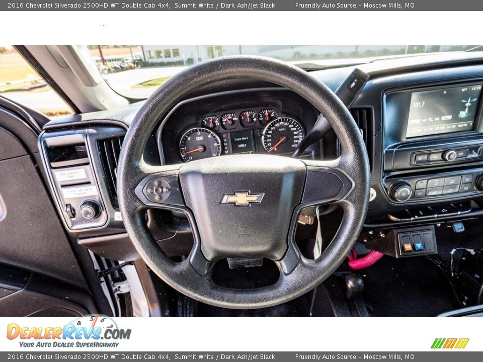 2016 Chevrolet Silverado 2500HD WT Double Cab 4x4 Summit White / Dark Ash/Jet Black Photo #26