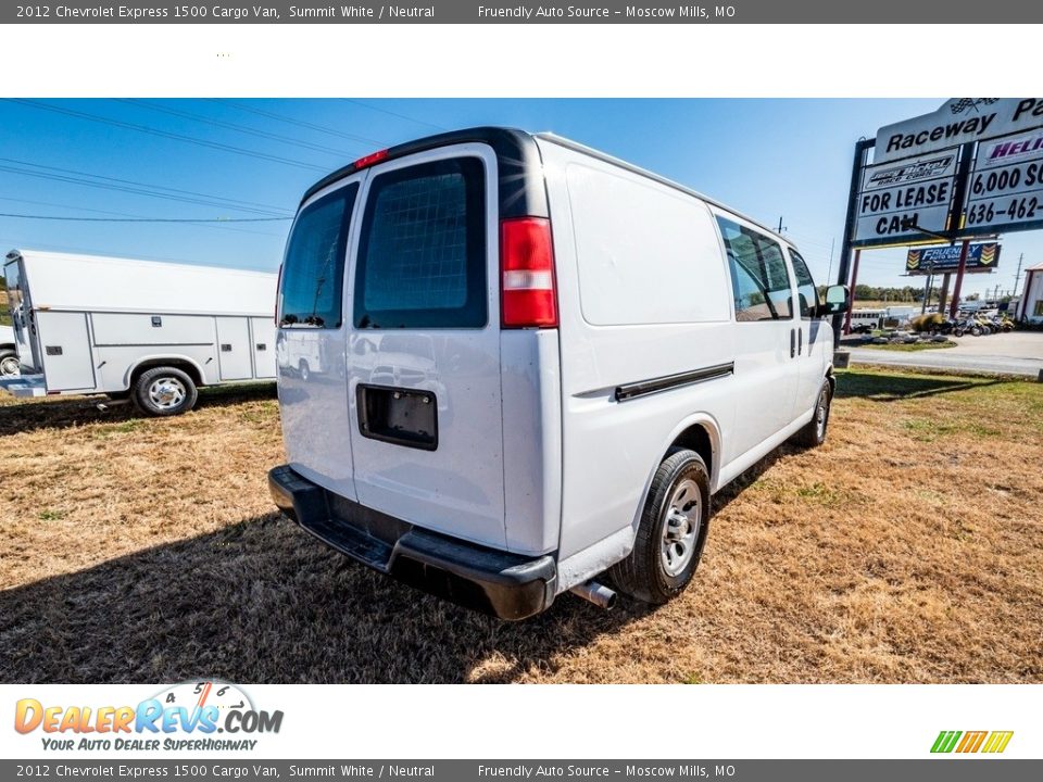 2012 Chevrolet Express 1500 Cargo Van Summit White / Neutral Photo #4