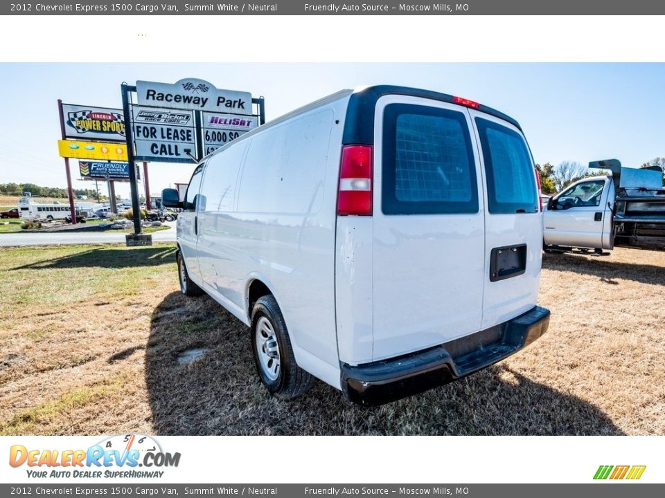 2012 Chevrolet Express 1500 Cargo Van Summit White / Neutral Photo #6