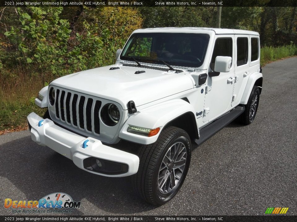 2023 Jeep Wrangler Unlimited High Altitude 4XE Hybrid Bright White / Black Photo #2