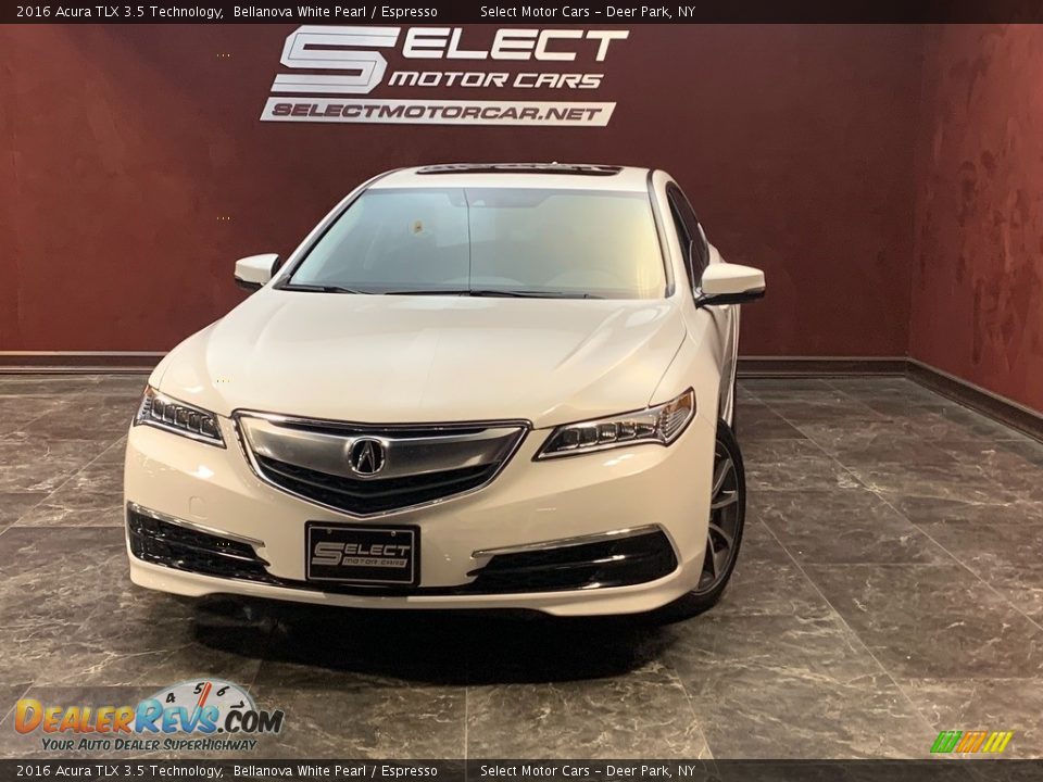 2016 Acura TLX 3.5 Technology Bellanova White Pearl / Espresso Photo #1