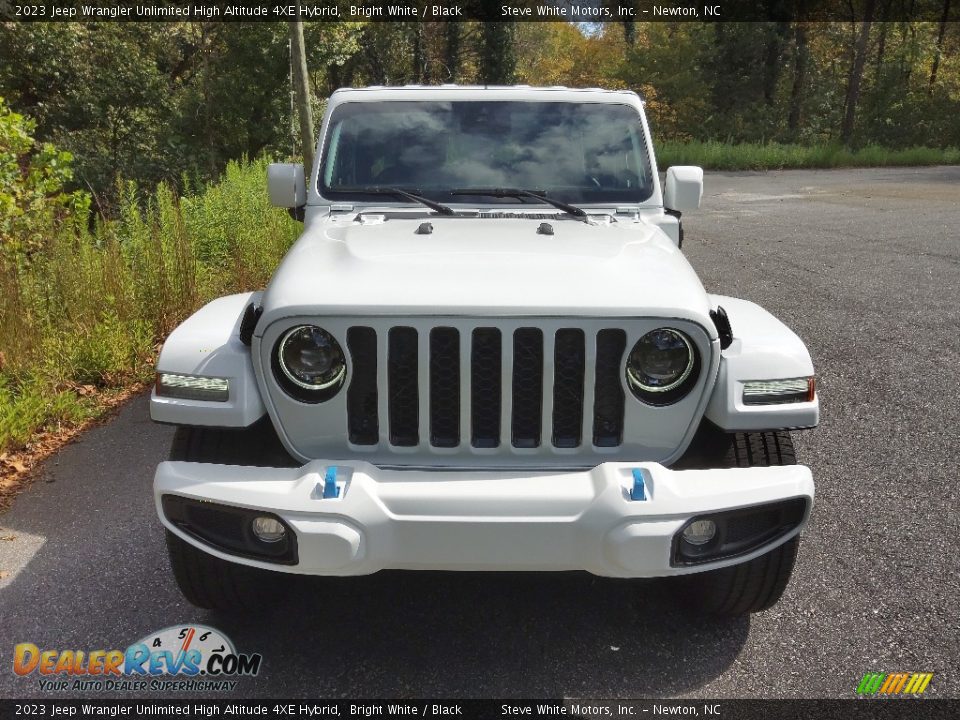 2023 Jeep Wrangler Unlimited High Altitude 4XE Hybrid Bright White / Black Photo #3