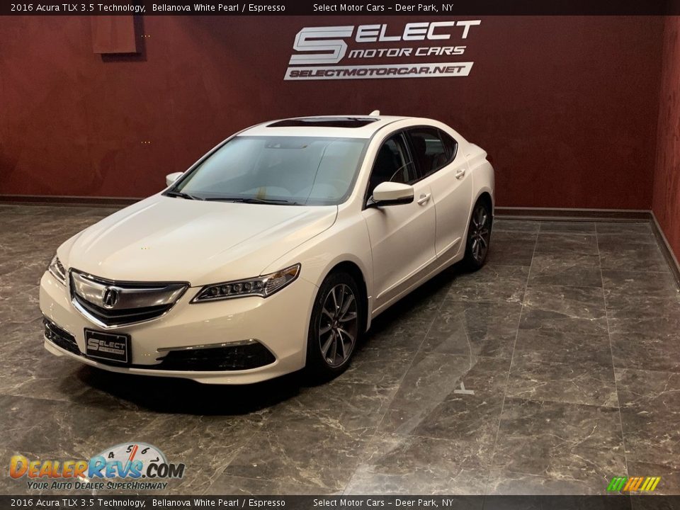 2016 Acura TLX 3.5 Technology Bellanova White Pearl / Espresso Photo #3