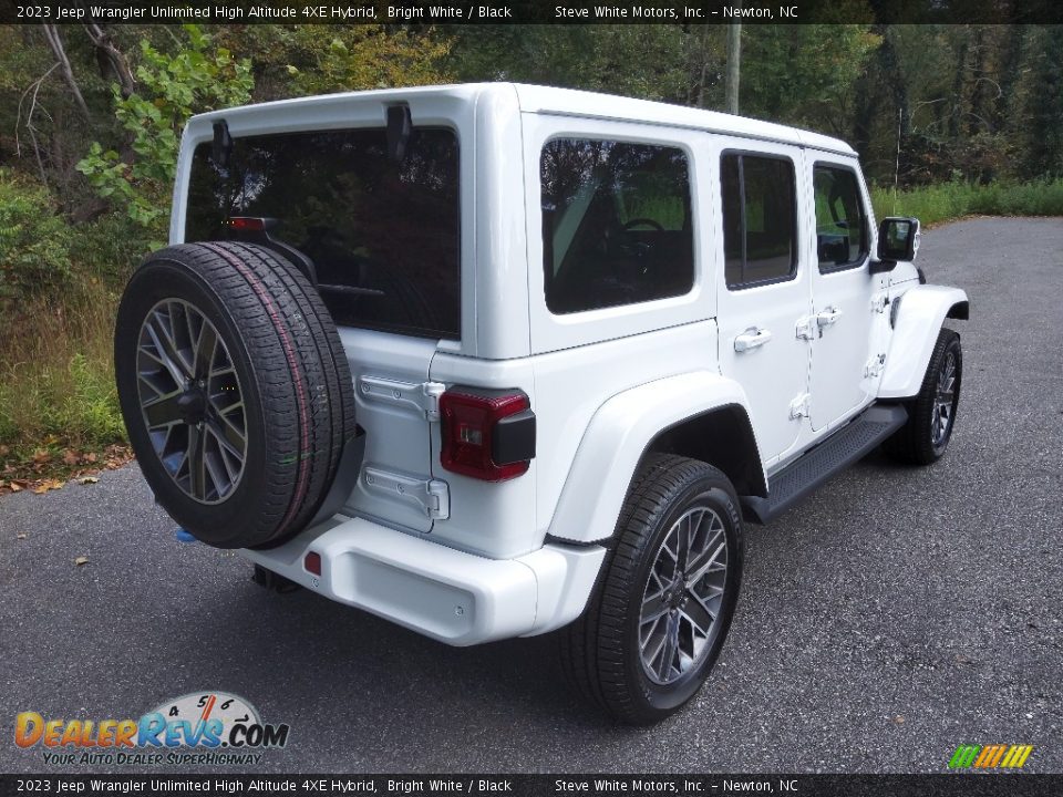 2023 Jeep Wrangler Unlimited High Altitude 4XE Hybrid Bright White / Black Photo #6