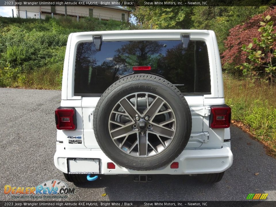 2023 Jeep Wrangler Unlimited High Altitude 4XE Hybrid Bright White / Black Photo #7