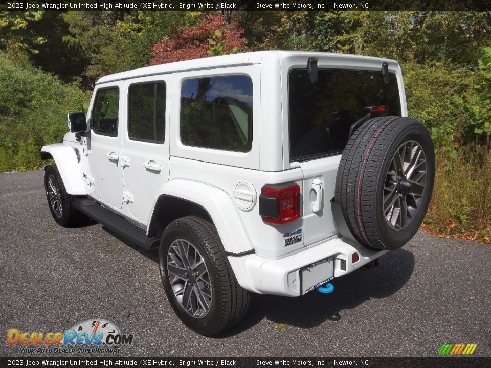 2023 Jeep Wrangler Unlimited High Altitude 4XE Hybrid Bright White / Black Photo #8