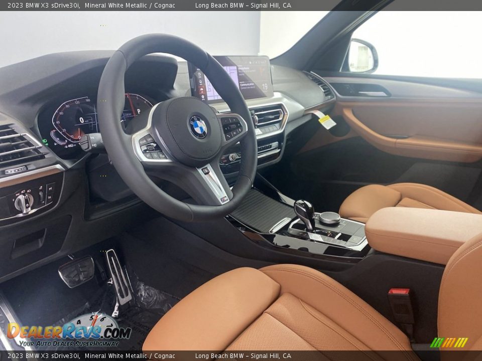 2023 BMW X3 sDrive30i Mineral White Metallic / Cognac Photo #12