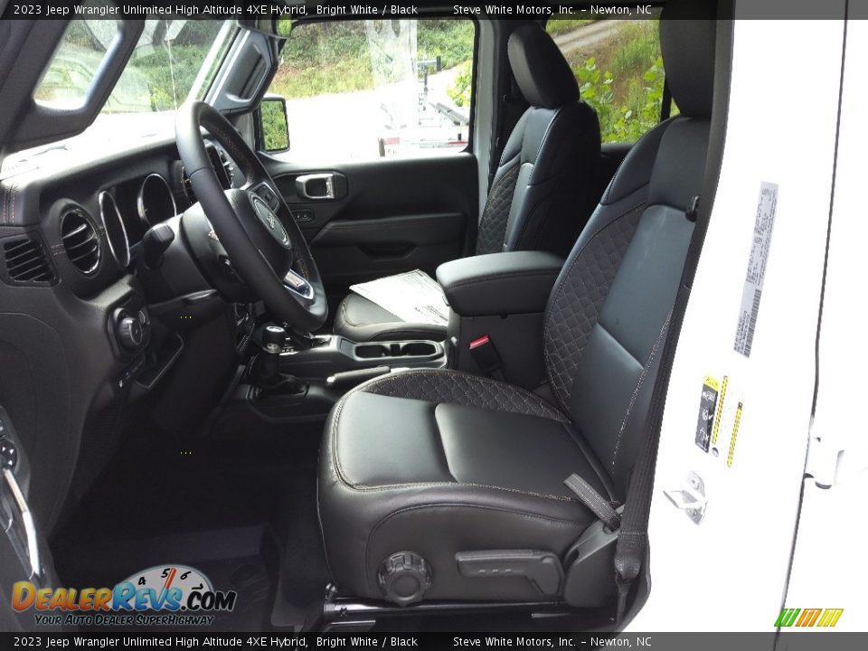2023 Jeep Wrangler Unlimited High Altitude 4XE Hybrid Bright White / Black Photo #12