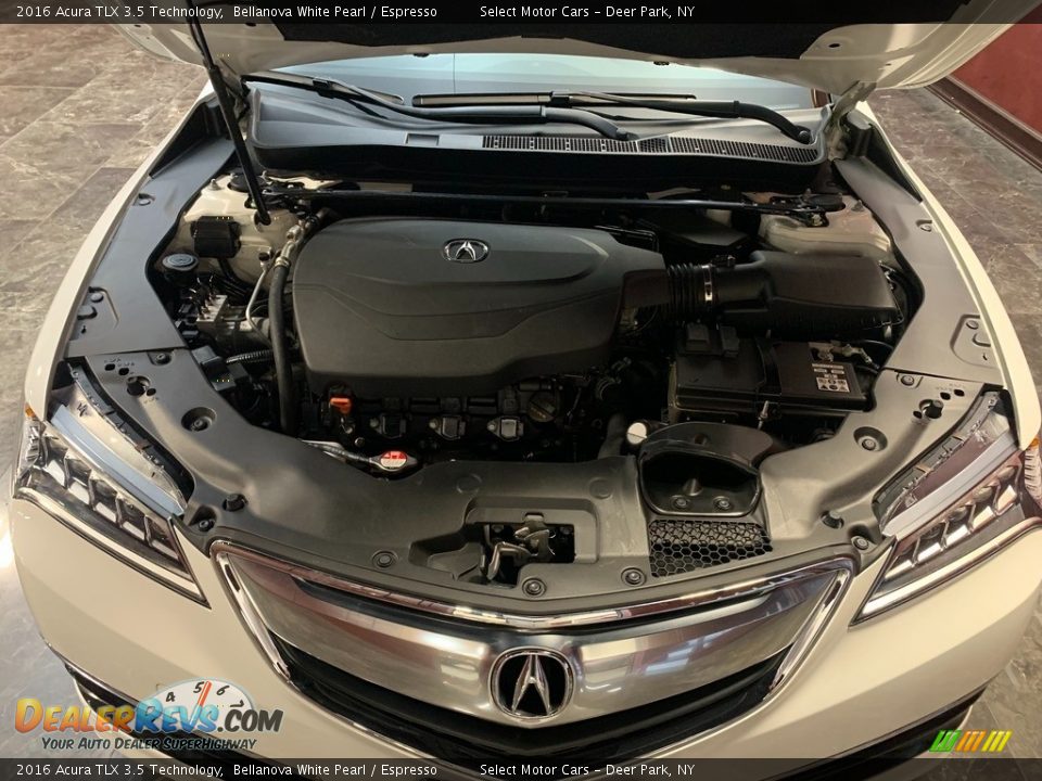 2016 Acura TLX 3.5 Technology Bellanova White Pearl / Espresso Photo #14