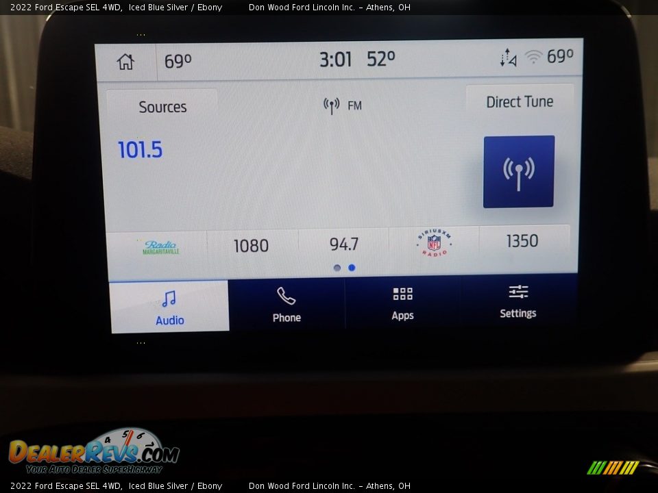 2022 Ford Escape SEL 4WD Iced Blue Silver / Ebony Photo #26