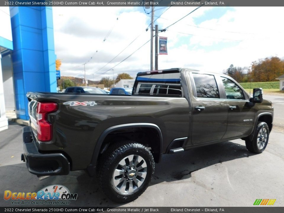 2022 Chevrolet Silverado 2500HD Custom Crew Cab 4x4 Greenstone Metallic / Jet Black Photo #7