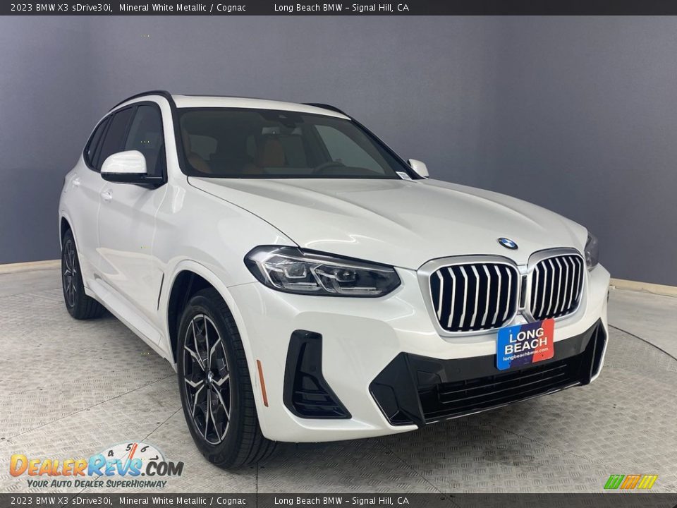2023 BMW X3 sDrive30i Mineral White Metallic / Cognac Photo #27