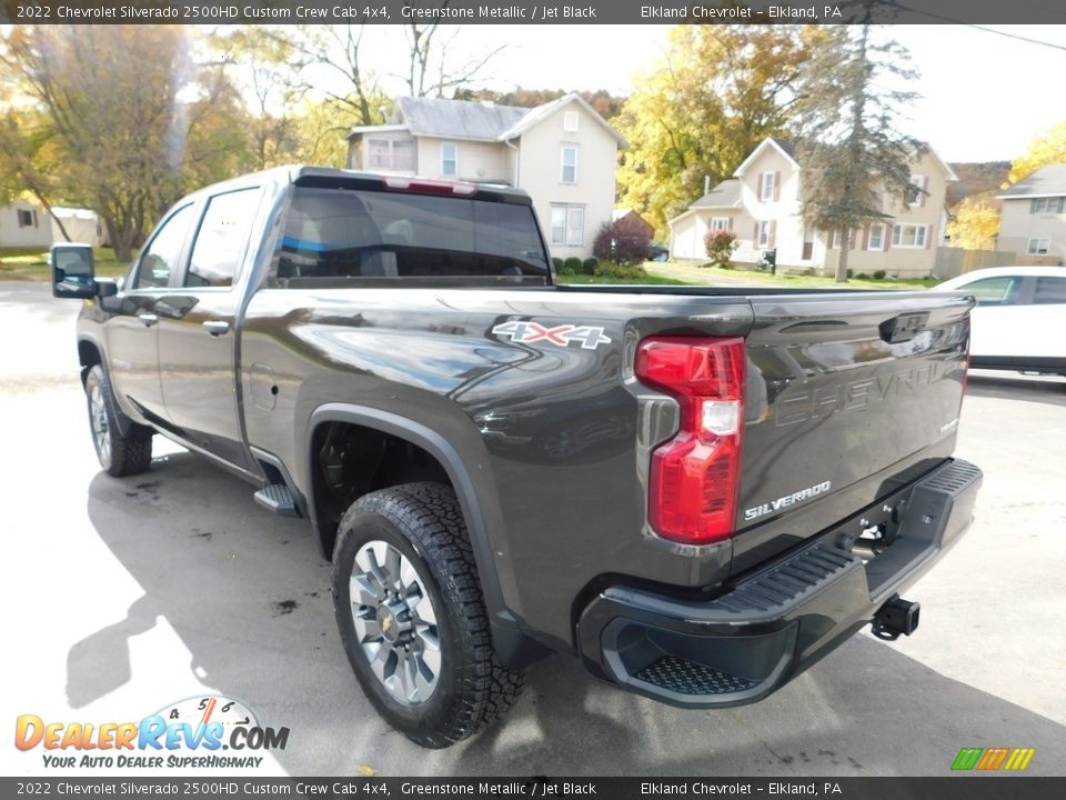 2022 Chevrolet Silverado 2500HD Custom Crew Cab 4x4 Greenstone Metallic / Jet Black Photo #10