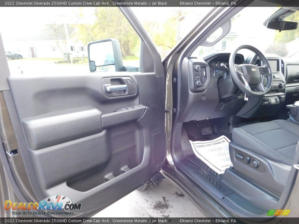 2022 Chevrolet Silverado 2500HD Custom Crew Cab 4x4 Greenstone Metallic / Jet Black Photo #18