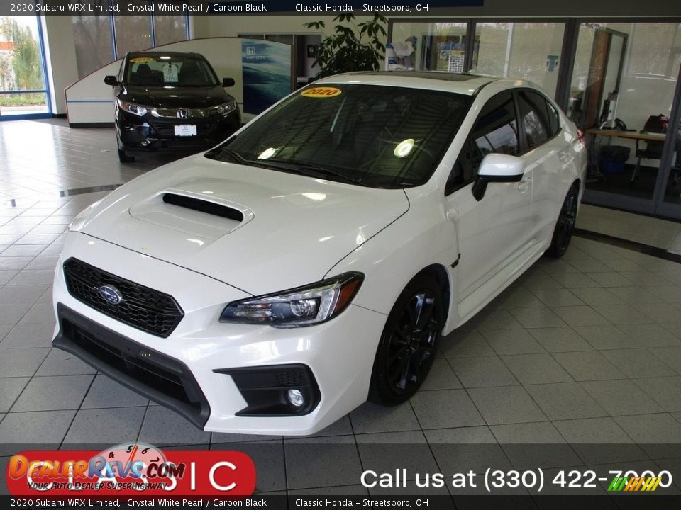 2020 Subaru WRX Limited Crystal White Pearl / Carbon Black Photo #1