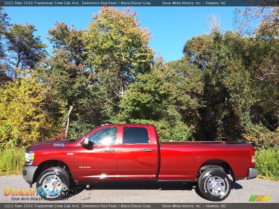 2022 Ram 2500 Tradesman Crew Cab 4x4 Delmonico Red Pearl / Black/Diesel Gray Photo #1