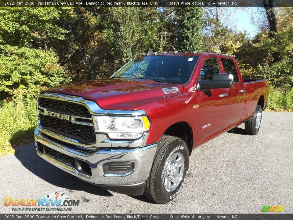 2022 Ram 2500 Tradesman Crew Cab 4x4 Delmonico Red Pearl / Black/Diesel Gray Photo #2