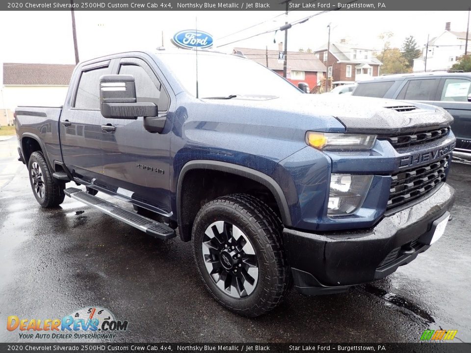 2020 Chevrolet Silverado 2500HD Custom Crew Cab 4x4 Northsky Blue Metallic / Jet Black Photo #7